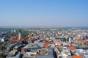 Blick über Leipzig