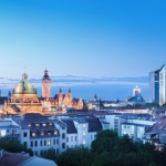 Abendstimmung - Skyline von Leipzig